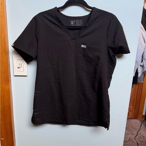 Figs Women's Black Short Sleeve Tee